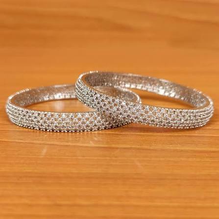 Pair of diamond bangles