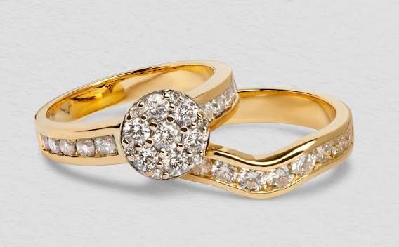 Diamond cluster ring and band